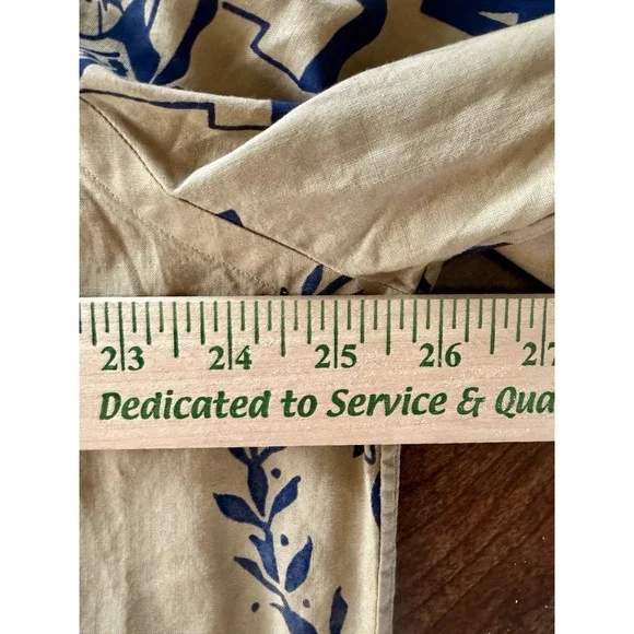 Polo Ralph Lauren Linen Camp Shirt Men's Large Tall American Prep Spellout NWT - Picture 9 of 11